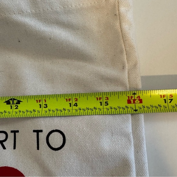 White, Red and Black Teacher Tote Bag NWT - Picture 3 of 5